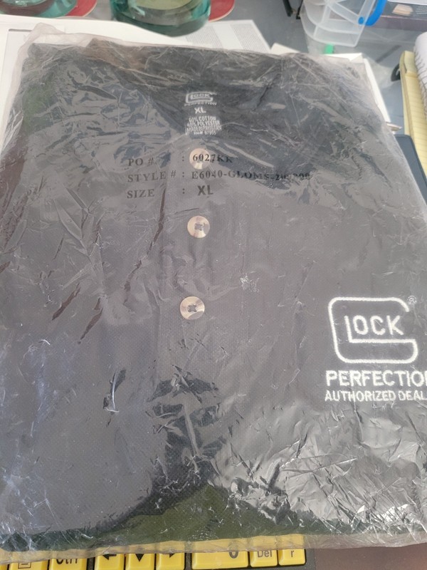 Official Glock Perfection Authorized Dealer Polo Shirt Mens XL Black
