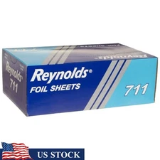 Aluminum Foil Wrap Food Storage Grilling Cooking 500 Count Pack High Heat Cold