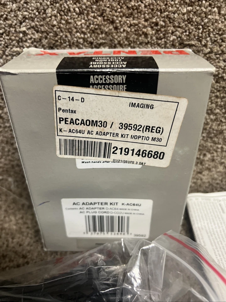 OEM Genunie Pentax K-AC64U AC Adapter Kit - Image 4 of 4