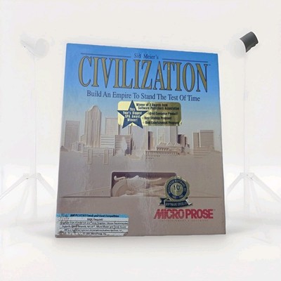 Sid Meiers Civilization PC Big Box  Official Guide Book 1991 MSDOS 3.5'' COMPLETE