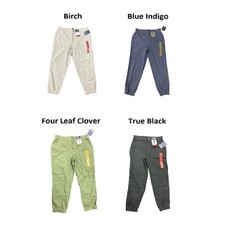 GAP Women's Mid Rise Elastic Back Button Front Twill Jogger