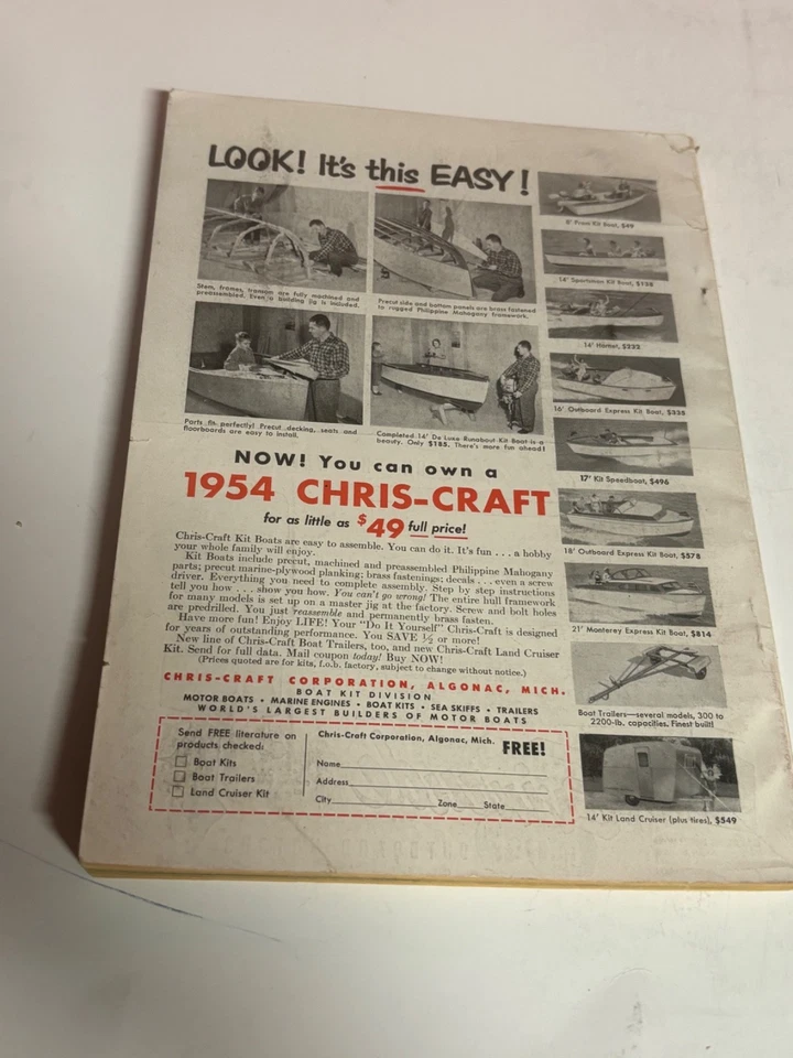 Mechanix Illustrated Magazine May 1954 -  Creature Black Lagoon 1950s How To Ads Foto 2 de 4