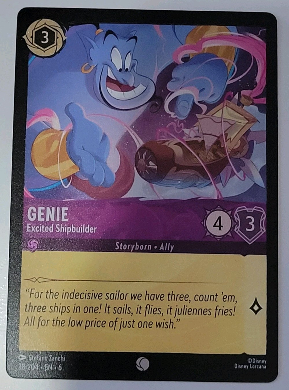 Disney Lorcana TCG - Azurite Sea: Genie (038/204) - Common Foil - Near Mint