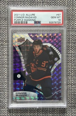 2021-22 Upper Deck Allure Connor McDavid Purple Diamond # /10 SSP PSA 10 Gem MT