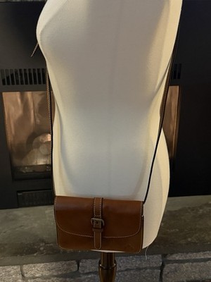 Patricia Nash Torri Adjustable Crossbody Bag Brown Leather Handbag  NWOT
