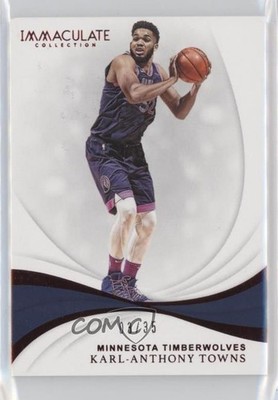 2018-19 Panini Immaculate Red 3/35 Karl-Anthony Towns #43 02ez