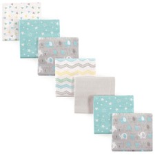 Luvable Friends Unisex Baby Cotton Flannel Receiving Blankets Basic Elephant 7