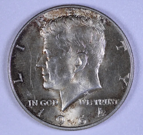 1964-D "Kennedy" Half-Dollar SILVER Coin, Extra Fine Condition