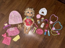 Hasbro 2010 Baby Alive Interactive Doll IN WORKING CONDITION w/ accessories