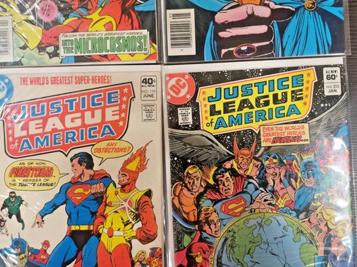 Justice League of America Vintage Lot High Grade 179,210,213,214 VF+s DC 1980