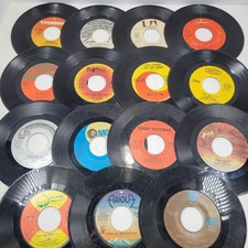Lot of 15 VTG 45 RPM Records Various Artists Various Titles