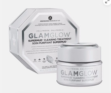 Glamglow super Mud Mask clearing treatment 34g/1.7oz NEW WITH BOX