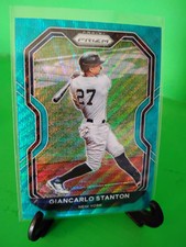F3 2021 Panini Prizm - Tier II Teal Wave Prizm #180 Giancarlo Stanton