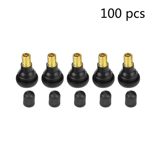 100 Pcs Car Motorcycle Universal Replacement Snap In Tire Tyre Valve Stem - Picture 8 of 13