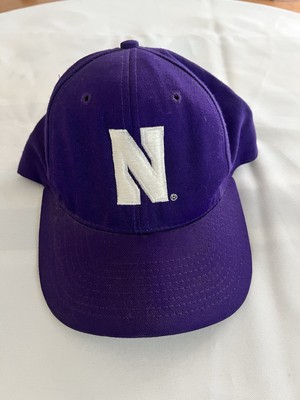 Vintage 90s Northwestern Size 7 Fitted Hat University Square USA Made
