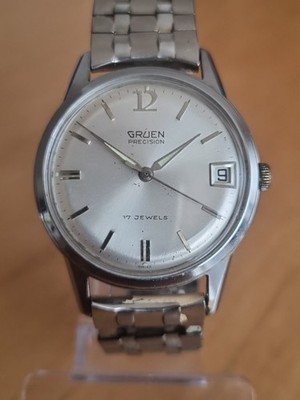 SCHÖNE,SEHR SELTENE VINTAGE GRUEN PRECISION  HERREN ARMBANDUHR