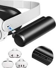 Battery Pack Compatible with Meta Quest 3S/Oculus Quest 2 Accessories,Portable F