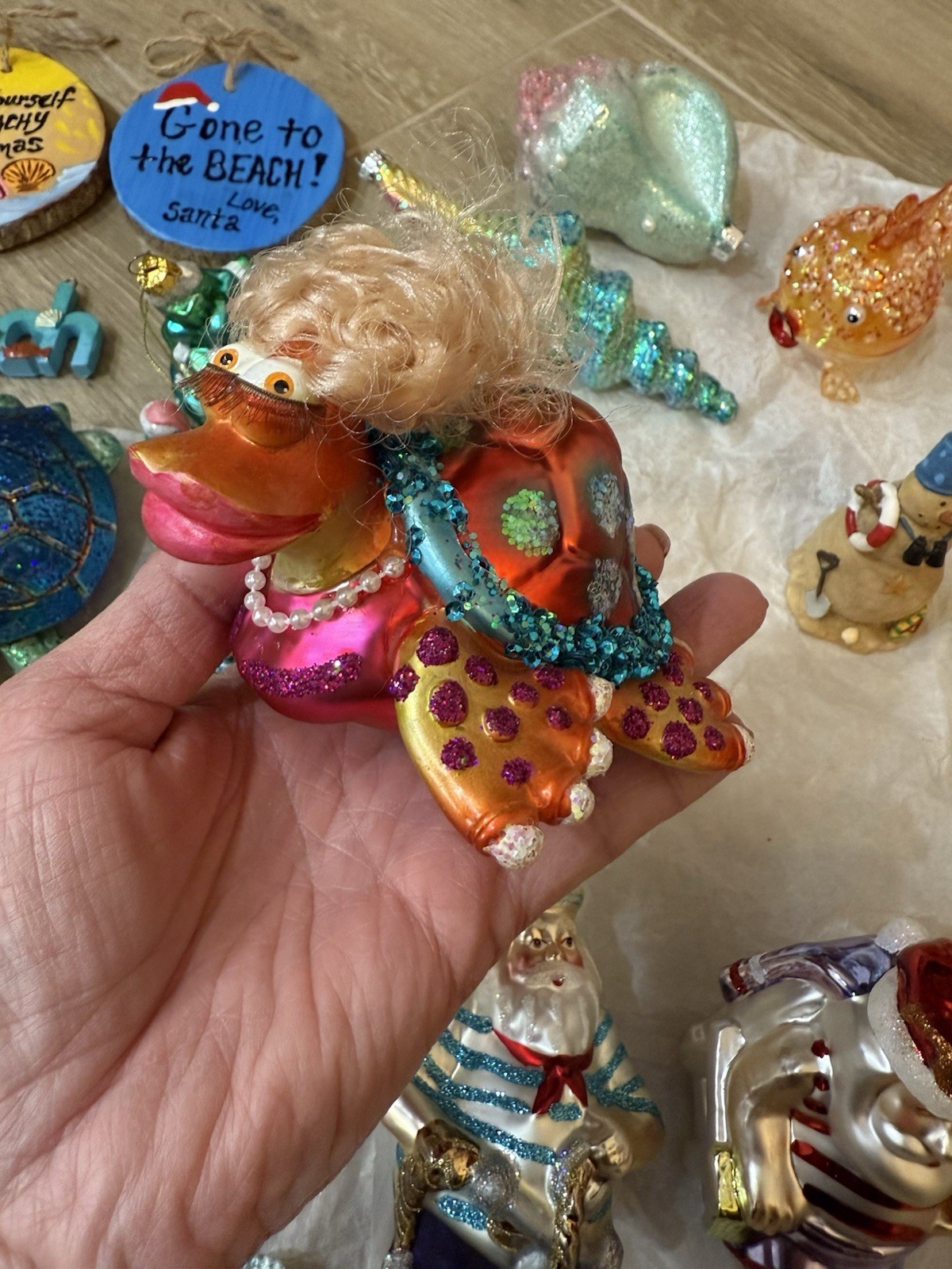 Lot Of 48 Beachy Coastal Theme Holiday Christmas Ornaments