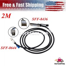 External SAS Cable QSFP SFF-8436 to SFF-8644 Hybrid HD Mini SAS Cable 6.6FT