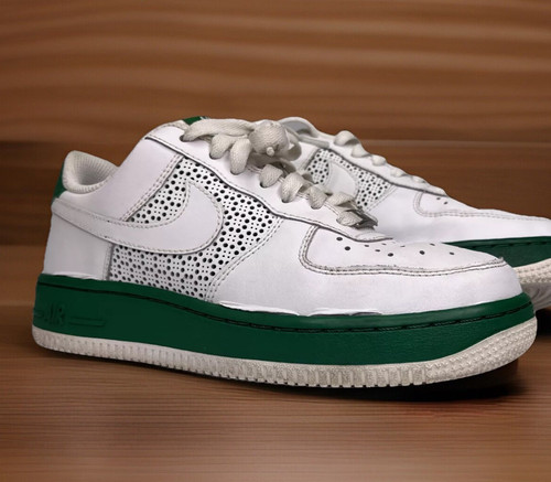 Nike Air Force 1 Low Sneaker Shoes GS 314192-996 White Pine Green Youth Sz 5Y