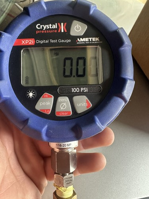 #ad CRYSTAL PRESSURE XP2I DIGITAL TEST GAUGE AMETEK 100 PSI WORKING NICE USA $489.00