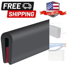 Rubber Edge Trim, Self-Adhesive Rubber Edge Trim, Edge Protector for Sheet Me...