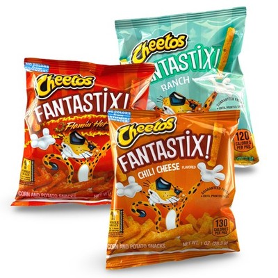 Cheetos Fantastix Crunchy School Snacks Bulk Pack, 16 Count Choose Ranch, Flamin