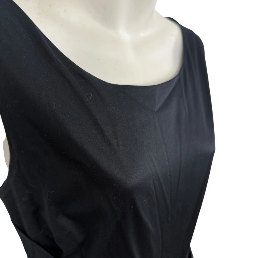 Abito donna Kate Spade New York Little nero senza maniche fiocco lunghezza ginocchio tg 8