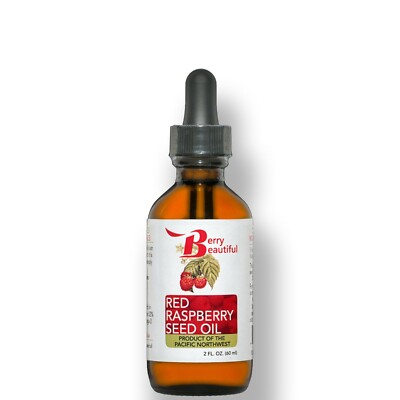 Red Raspberry Seed Oil - 2 fl oz - Unrefined, Virgin, Cold Pressed in the USA
