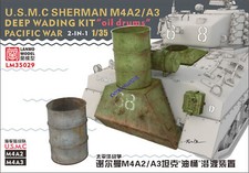 Heavy Hobby LM-35029 WWII PACIFIC WAR SHERMAN M4A2/M4A3 DEEP WADING Oil Drums