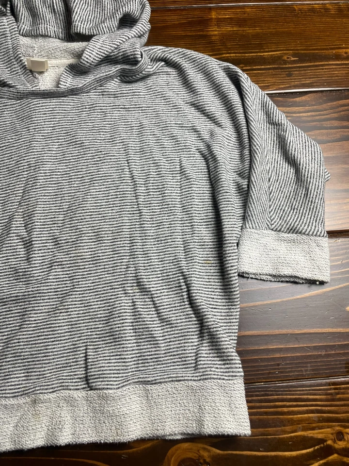 Mossimo Sweater, Women's Size XL, Gray White, Hoodie, Terri Cloth, Pullover - Image 3 of 4
