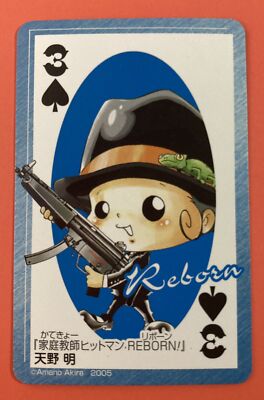 Katekyo Hitman Reborn Jump Playing Poker Mini card Japanese Very 