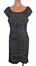 LAUREN RALPH LAUREN EVENING NEW Women's Cap Sleeve Sequined Lace Shift Dress 12