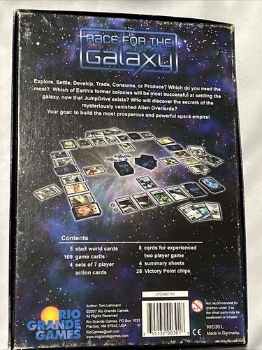 Race For The Galaxy Card Game (2007 Rio Grande Games) Complete CIB - Picture 2 of 2