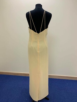 Alfred Angelo Bridesmaid, prom dress Style 7258 Sunshine yellow chiffon  size 18 | eBay