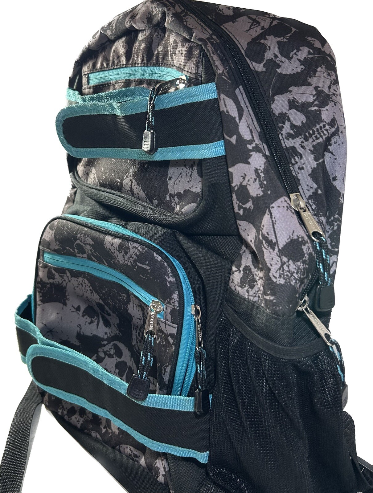 ES EastSport Black Skull Backpack Adjustable Shou… - image 6