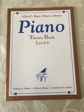Alfred's Basic Piano Library Piano THEORY Book Level 6