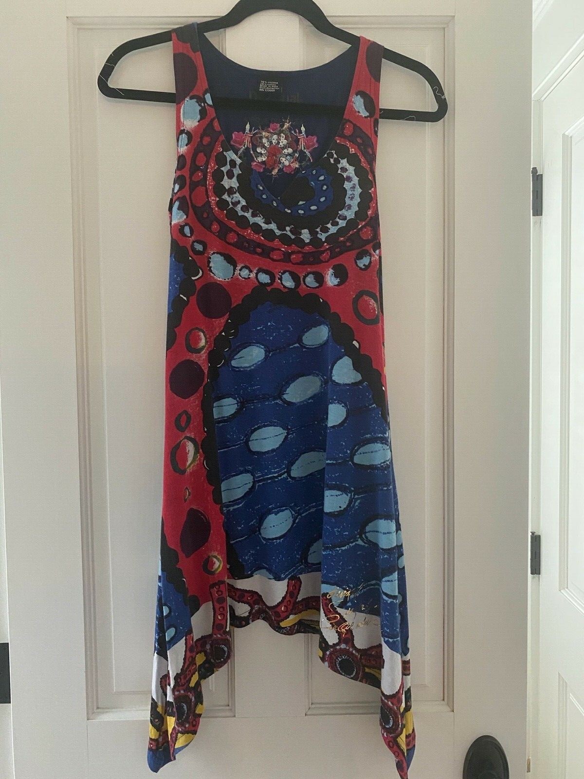 Tunique Top Desigual Cirque Du Soleil - Taille S, Manches Courtes (Occasion Très Bon État)
