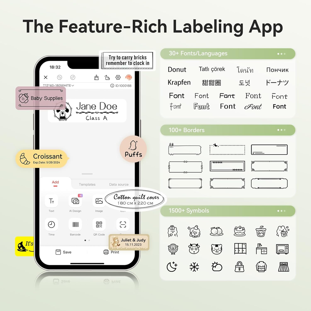 Bluetooth Label Maker for School Home Office Organization Bluetooth Label Maker for School Home Office Organization