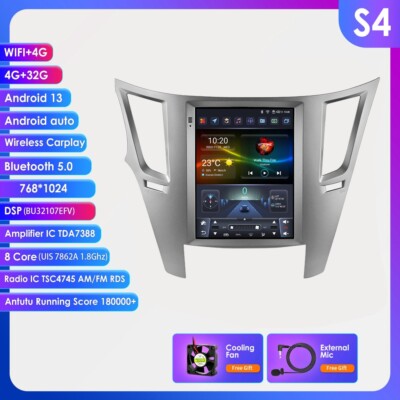 9.7Inch Android 12 Car Stereo Radio for Subaru Legacy 2009-2014 GPS BT SWC 4+32G