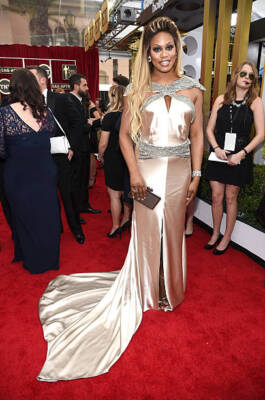 Laverne Cox at TNT's 21st Annual Screen Actors Guild Awards at The - Old Photo 6