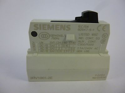 1x Siemens 3RV1901-2E Hilfsschalter auxiliary contact block Neu 