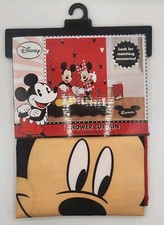 Disney Mickey & Minnie Mouse Classic Shower Curtain Red 70" x 72" NEW