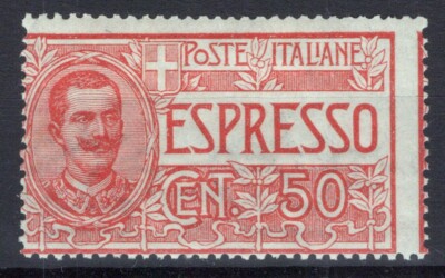 KINGDOM OF ITALY 1920 ESPRESSO 50 CENTS N.4 G.O MH*
