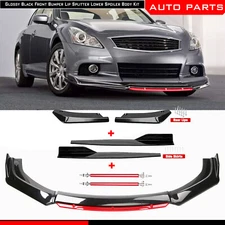 For Infiniti G37 X Universal Front Bumper Lip Spoiler Splitter Rear Lip Body Kit