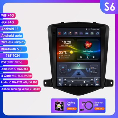 9.7'' Android 13 Autoradio GPS NAVI 6+64G DSP Für Chevrolet Cruze 2009-2014 DAB+
