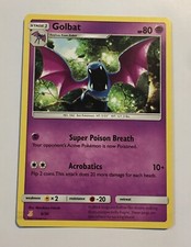 carta pokemon golbat sole e luna stadio 1 hp80 2017 tcg 6/30 LP spedizione gratuita!