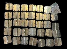 (34) Pack Polished Brass 3.5" x 3.5" 5/8 Radius Round Corner Interior Door Hinge