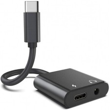 For iPhone 15/Pro/Max/Plus - Earphone USB-C Headphone Adapter 3.5mm Jack Charger