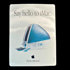 Vintage Apple Computer iMac Sticker Think Dif...